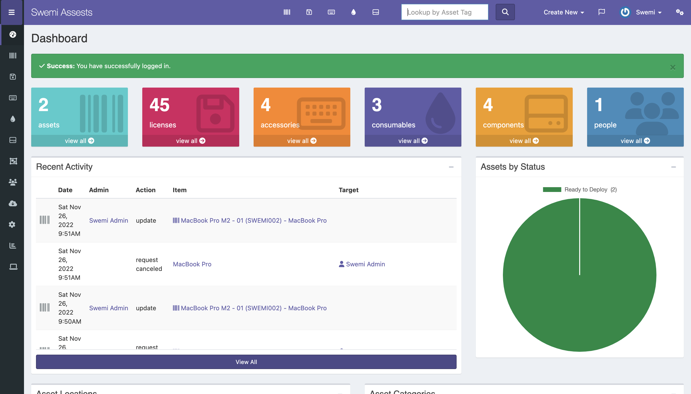 Swemi Asset | Web & PWA App